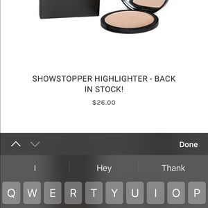 Give them lala beauty highlighter in showstopper